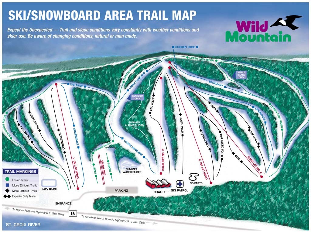Wild Mountain Ski and Snowboard Area Ski Resort Guide Snow