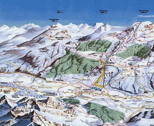 Wildhaus - Toggenburg Piste / Trail Map