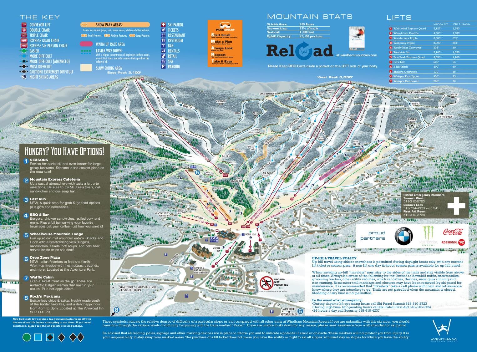 Buffalo Ski Center Trail Map Windham Mountain Piste Map / Trail Map