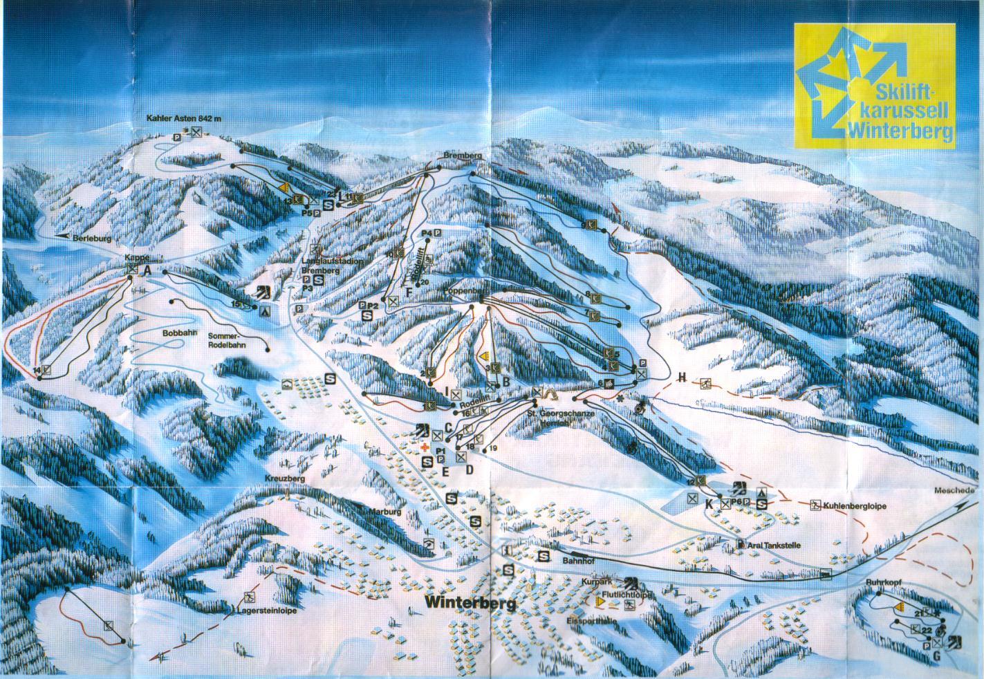 Winterberg Piste / Trail Map