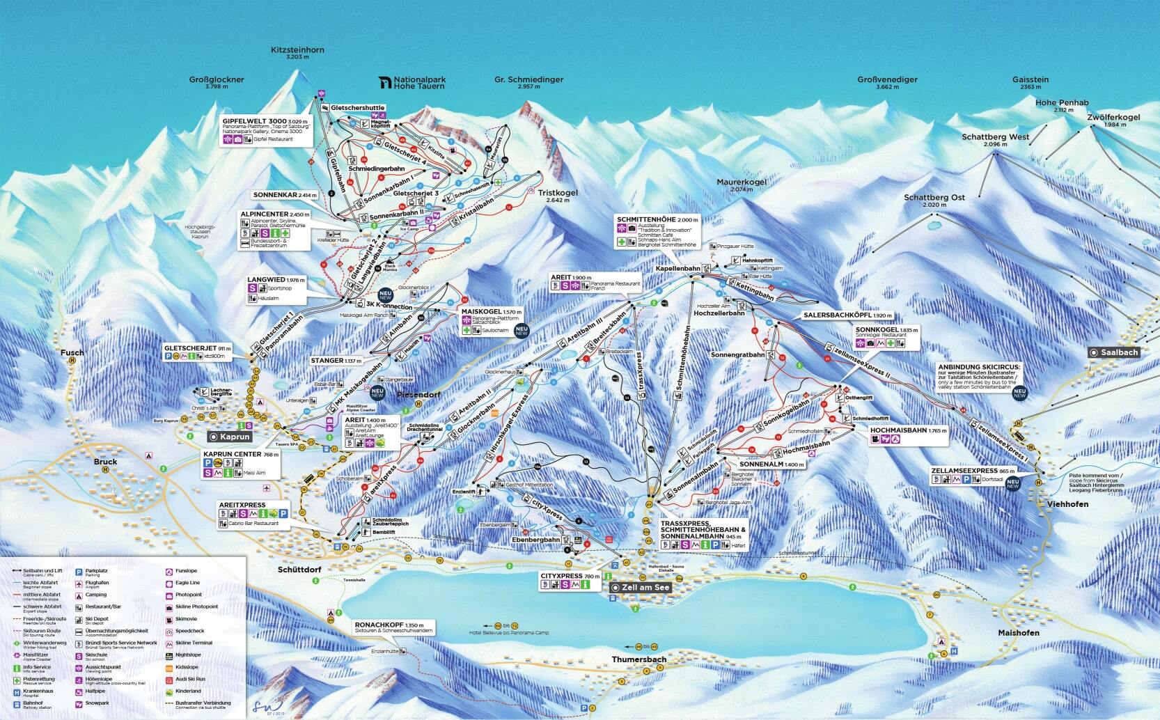 Esitellä 58+ imagen zell am see kartta