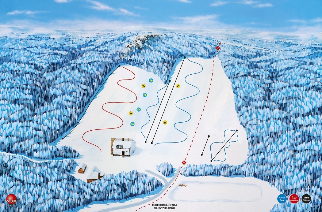 Zochova chata - Piesok Piste / Trail Map