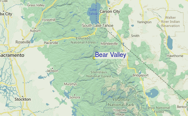 Bear Valley Ski Resort Guide Location Map Bear Valley Ski Holiday