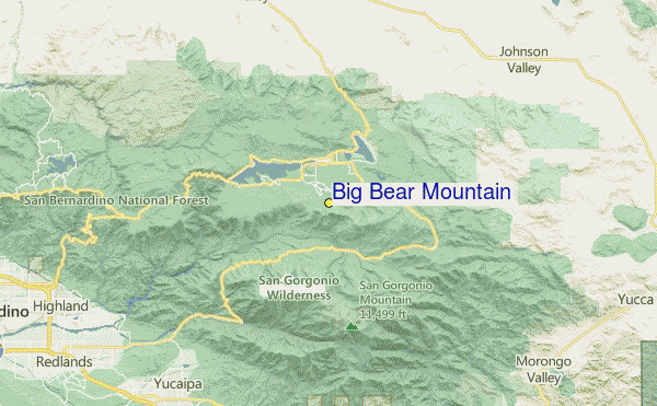 Big Bear Mountain Ski Resort Guide Location Map Big Bear Mountain