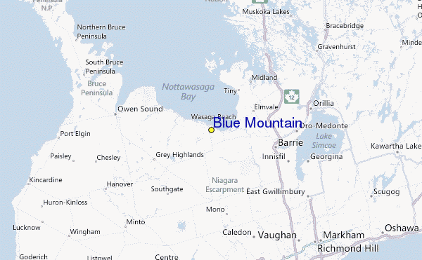 Blue Mountain Ski Resort Guide, Location Map & Blue Mountain ski holiday accommodation