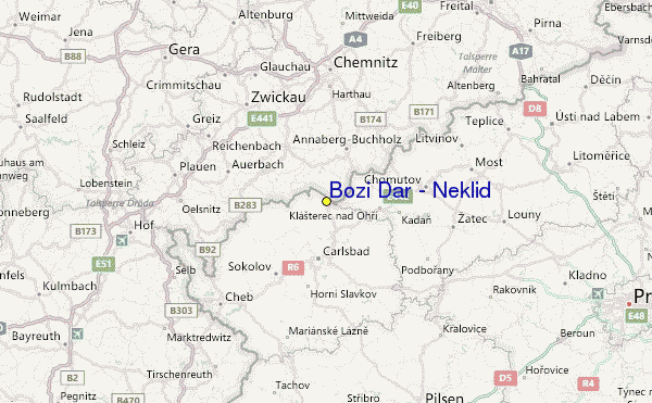 boží dar mapa Boží Dar   Neklid Ski Resort Guide, Location Map & Boží Dar  boží dar mapa