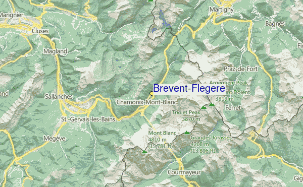 Brévent-Flégère Ski Resort Guide, Location Map & Brévent-Flégère ski ...