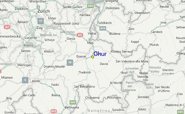 Chur Ski Resort Guide, Location Map & Chur ski holiday accommodation