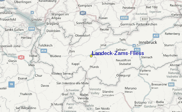 Map Of Landeck Austria - Maps of the World