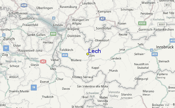 Lech Ski Resort Guide, Location Map & Lech ski holiday accommodation