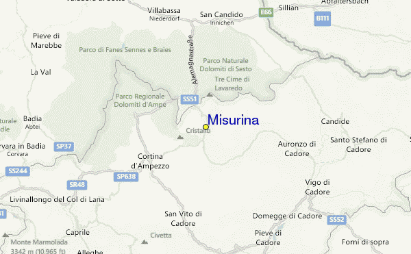 Misurina Ski Resort Guide, Location Map & Misurina ski holiday