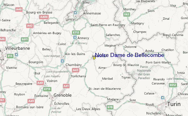 Notre Dame de Bellecombe Ski Resort Guide, Location Map & Notre Dame de ...