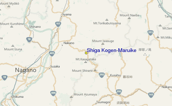 Shiga Kogen Maruike Ski Resort Guide Location Map Shiga - 