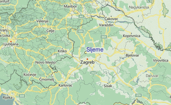 karta sljemena