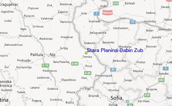 mapa srbije stara planina Stara Planina/Babin Zub Ski Resort Guide, Location Map & Stara  mapa srbije stara planina