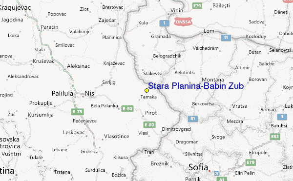 stara planina srbija mapa Stara Planina/Babin Zub Ski Resort Guide, Location Map & Stara  stara planina srbija mapa