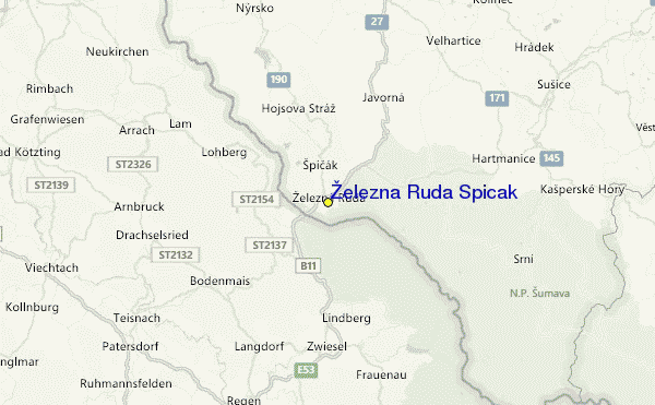 spicak mapa Železná Ruda Špičák Ski Resort Guide, Location Map & Železná Ruda  spicak mapa