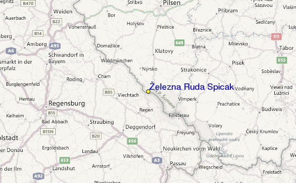 zelezna ruda mapa Železná Ruda Špičák Ski Resort Guide, Location Map & Železná Ruda  zelezna ruda mapa