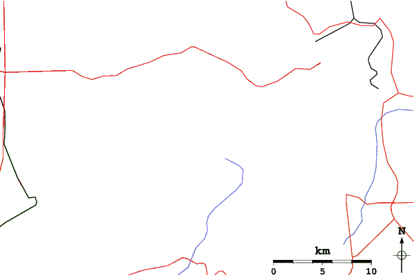 Roads and rivers close to Alta