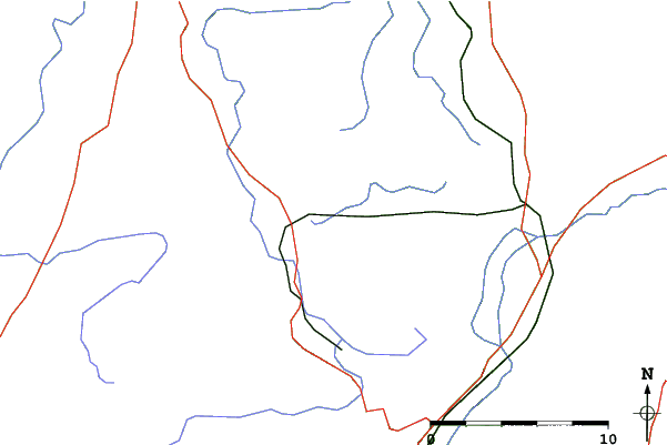 Roads and rivers close to Bad Kohlgrub
