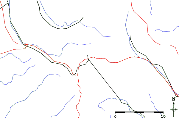 Roads and rivers close to Bussang