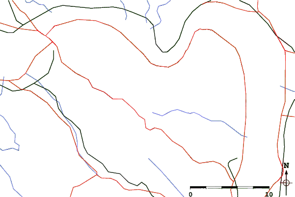 Roads and rivers close to Dobogókő Sícentrum