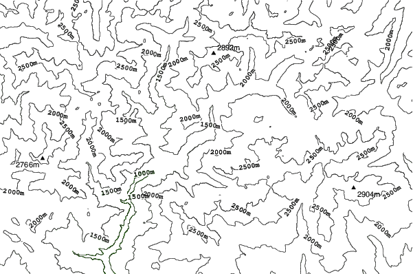Grandvalira-Encamp neighbourhood contours