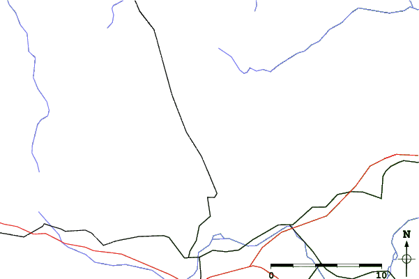 Roads and rivers close to Eplény Síaréna