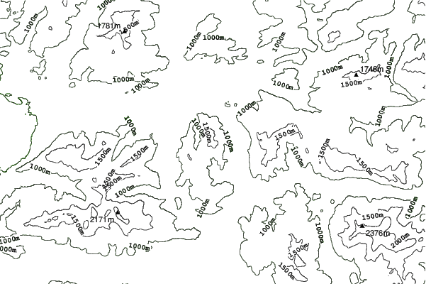 Koessen-Hochkoessen/Unterberghorn neighbourhood contours