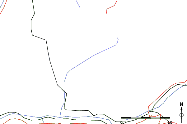 Roads and rivers close to Lauchernalp - Lötschental
