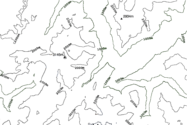 Les Marécottes - Salvan neighbourhood contours