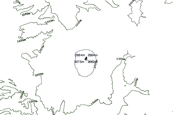 Las Araucarias neighbourhood contours
