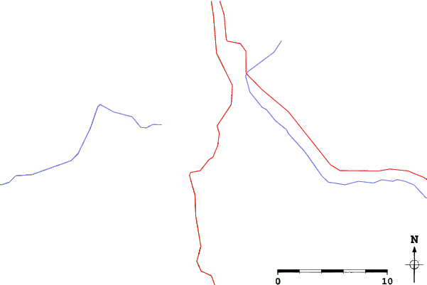 Roads and rivers close to Lost Trail - Powder Mountain