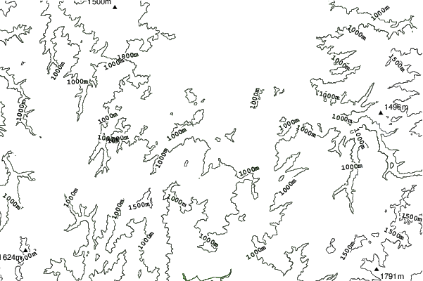 Mondeus Hidakuraiyama Snow Park neighbourhood contours