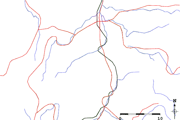 Roads and rivers close to Mondeus Hidakuraiyama Snow Park