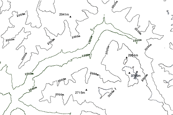Montchavin/Les Coches neighbourhood contours