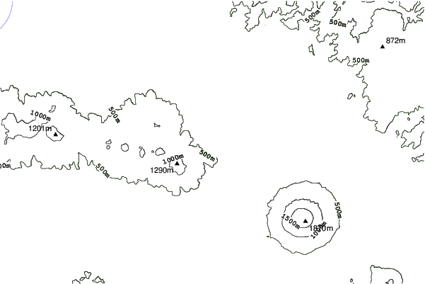Niseko Hanazono Resort neighbourhood contours