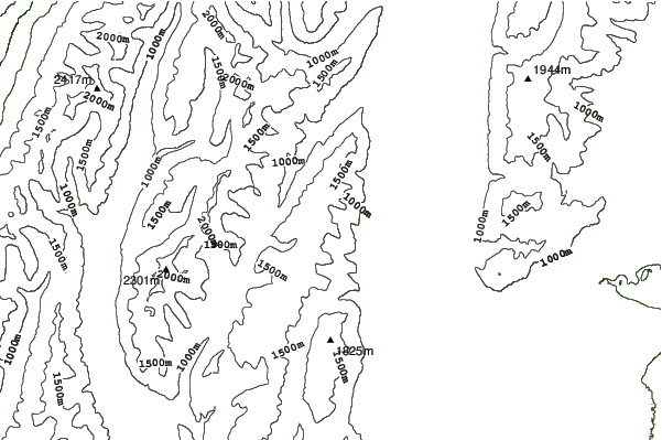 Ohau neighbourhood contours