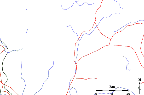 Roads and rivers close to Oze Iwakura Ski Resort