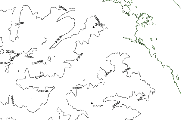 Panorama Mountain Resort neighbourhood contours