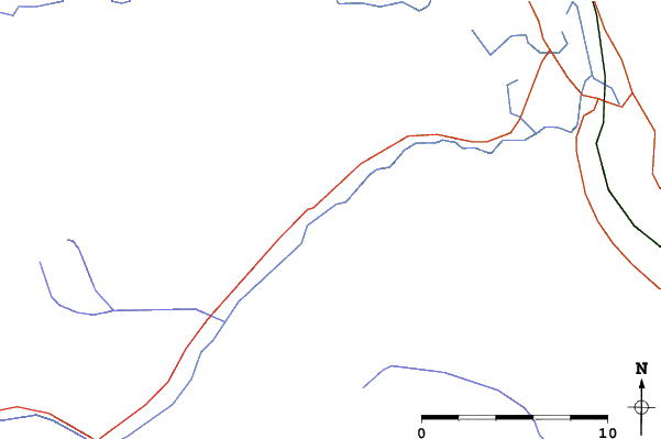 Roads and rivers close to Panorama Mountain Resort