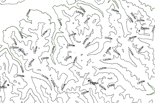 Planneralm neighbourhood contours