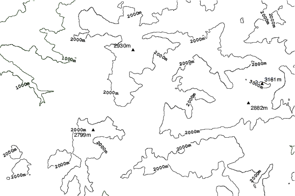 Pozza di Fassa neighbourhood contours