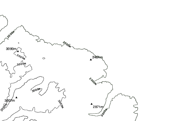 Red Lodge Mountain neighbourhood contours