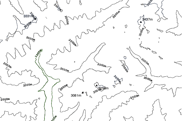 Rein in Taufers neighbourhood contours