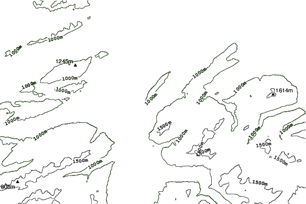 Grüntenlifte neighbourhood contours