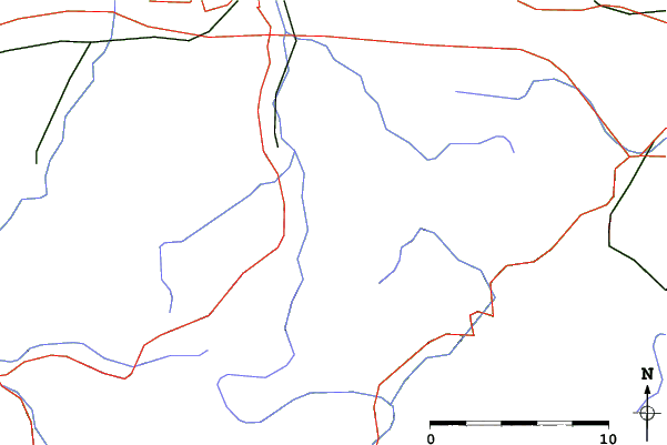 Roads and rivers close to Ruhpolding