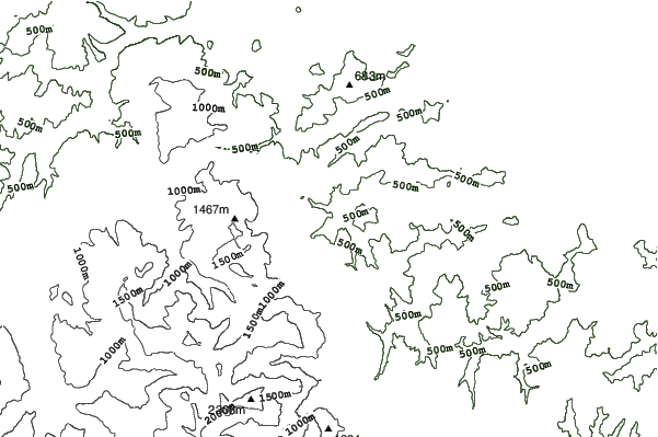 Sarnano-Sassotetto neighbourhood contours