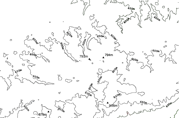 Schellerhau/Rotterhang neighbourhood contours