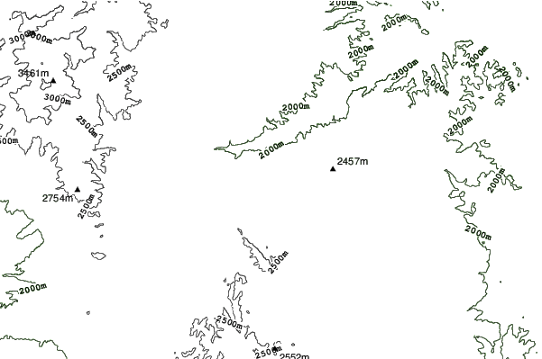 Ski Apache neighbourhood contours